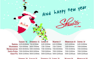 Horarios especiales