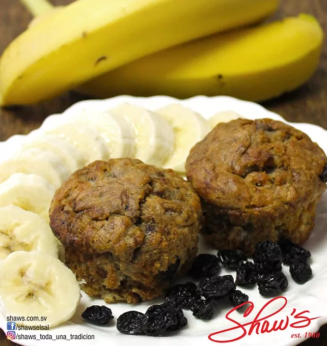 Muffins de Banano sin azúcar