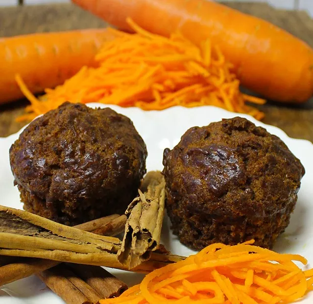 Muffins de Zanahoria sin azúcar