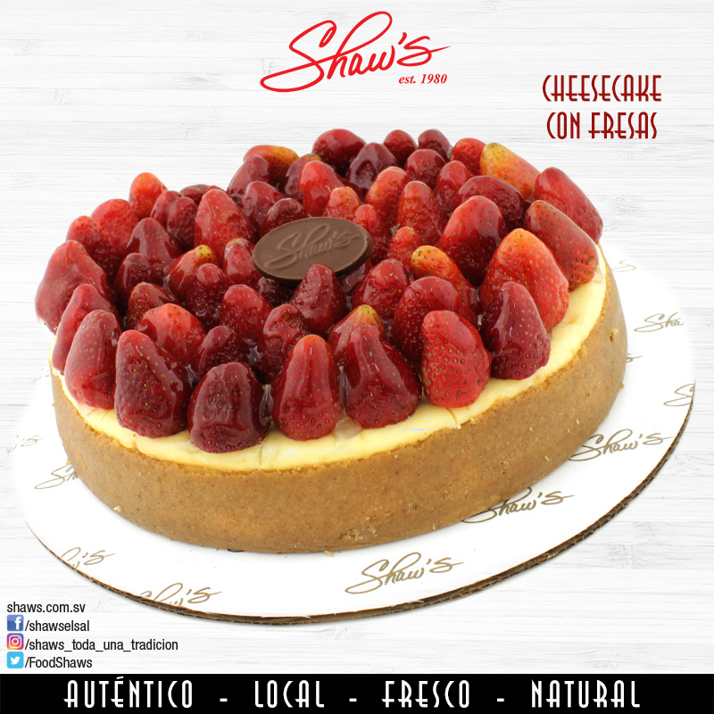 Cheesecake con Fresas Pagina Web de Shaw´s Lun, 06/07/2020