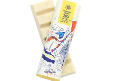 Chocolate blanco con mani y sal de mar Shaws